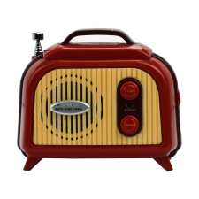 Legami Srl Legami mini retro rádió (8,8x7,5x4,5 cm), FM ajándéktárgy