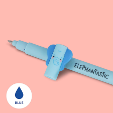 Legami zselés toll, radírozható, elefánt, kék betét toll