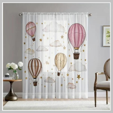 Légballonos dekor függöny 132 x241 cm 2 db FY96590 lakástextília