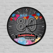  Legendás születésnapi óra 80 falióra