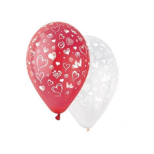 Léggömb, 30 cm, szíves party kellék
