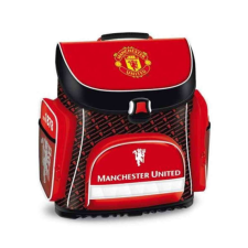 Legjobb ajándékok tára Kft. Manchester United mintás iskolai Hátizsák #fekete-piros iskolatáska