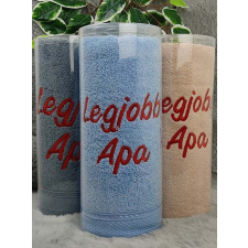 Legjobb apa hímzett törölköző - Ajándék apákna lakástextília