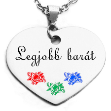  Legjobb barát színes virágos medál lánccal vagy kulcstartóval (többféle) medál
