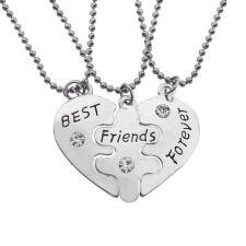  Legjobb Barátok Örökké, &quot;Best friends forever&quot; hármas nyaklánc nyaklánc