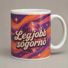  Legjobb sógornő – retró diszkós bögre bögrék, csészék