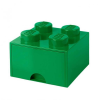 LEGO 40051734 Brick Drawer 4 Tárolódoboz - Zöld (RC40051734)