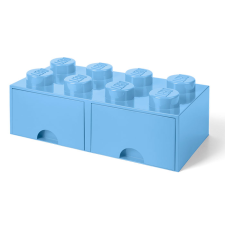LEGO 40061736 Brick Drawer 8 Tárolódoboz - Világoskék (RC40061736) bútor