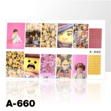 LEGO Akril hatású matrica - lego - A660 körömdíszítő