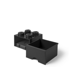 LEGO Brick Drawer 4 Tárolódoboz - Fekete (RC40051733) bútor