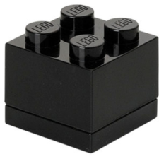 LEGO Mini Box 4 Éthordó - Fekete uzsonnás doboz