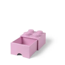 LEGO Tárolódoboz, fiókos, LEGO Brick, rózsaszín (L40051738) bútor