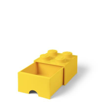 LEGO Tárolódoboz, fiókos, LEGO Brick, sárga (L40051732) bútor
