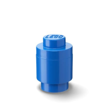 LEGO Tárolódoboz, henger, LEGO, kék bútor