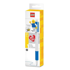 LEGO Zseléstoll, 0,7 mm, kupakos, mini figurával, LEGO, kék toll