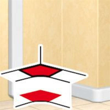 LEGRAND 010602 DLP 50 mm mély csatornához belső könyök villanyszerelés