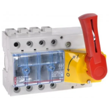 LEGRAND 022351 Vistop 160A 3P mellső, piros kar/sárga fedlap, terhelésszakaszoló kapcsoló sínre villanyszerelés