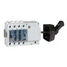LEGRAND 022527 Vistop 100A 4P oldalsó, fekete karral, terhelésszakaszoló kapcsoló sínre villanyszerelés