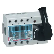 LEGRAND 022553 Vistop 160A 4P mellső, fekete karral, terhelésszakaszoló kapcsoló sínre villanyszerelés