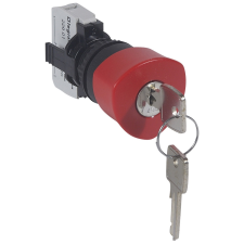 LEGRAND 023722 Osmoz vészleállító gomb reteszoldás kulccsal - Ny - piros Ø40 ( Legrand 023722 ) villanyszerelés