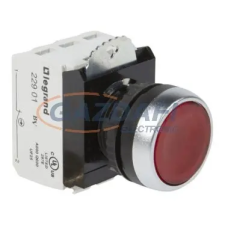 LEGRAND 023751 Osmoz süllyesztett nyomógomb 24V~/= Z+Ny - piros villanyszerelés