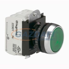 LEGRAND 023752 Osmoz süllyesztett nyomógomb 24V~/= Z+Ny - zöld villanyszerelés