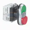 LEGRAND 023766 Osmoz kettős nyomógomb - "O/I" süllyesztett/kiálló piros/zöld 130V~ Z+Ny
