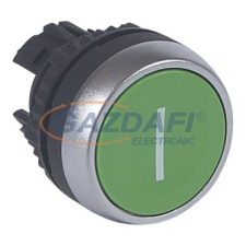 LEGRAND 023809 Osmoz süllyesztett nyomógomb - zöld &quot;I&quot; jelzéssel villanyszerelés