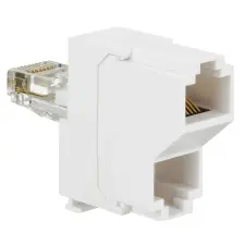 LEGRAND 032748 LEGRAND doubler, RJ45 csatlakozóaljzatba dugható, LAN/LAN villanyszerelés
