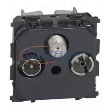 LEGRAND 067379 Céliane TV-R-SAT aljzat, végzáró, 10 dB villanyszerelés