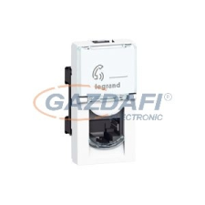 LEGRAND 076582 Program Mosaic RJ45 aljzat Cat 6 FTP, 1 modul, fehér, antimikrobiális villanyszerelés