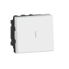 LEGRAND 077063L Program Mosaic kétpólusú váltókapcsoló 20A, 2 modulos, fehér