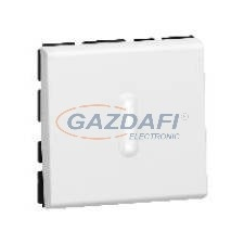 LEGRAND 078709 Program Mosaic érintős nyomó nullával, 2 modul, fehér, antimikrobiális villanyszerelés