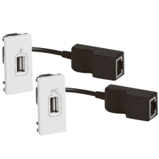 Legrand 078748 Program Mosaic 2db USB és 1db RJ45 csatlakozóaljzat készlet villanyszerelés