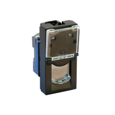 LEGRAND 079461L Program Mosaic RJ45 Cat 6 UTP aljzat, 1 modul, matt fekete villanyszerelés