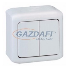 LEGRAND 083906 Kontállux IP44 váltókapcsoló fehér villanyszerelés