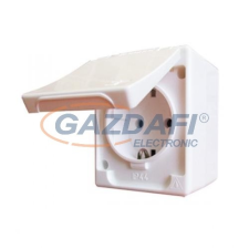 LEGRAND 083913 Kontállux IP44 2P+F csatlakozóaljzat fehér villanyszerelés