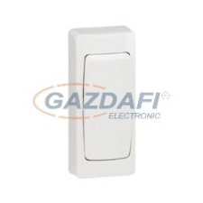 LEGRAND 086185 Oteo falon kívüli keskeny egypólusú nyomó fehér villanyszerelés