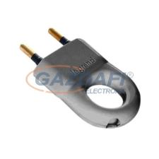 LEGRAND 2P csatlakozódugó 6A, alumínium műanyag villanyszerelés