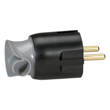 LEGRAND 2P+F CSATLAKOZÓDUGÓ 360°-BAN ELFORG FEKETE-SZÜRKE 16A villanyszerelés