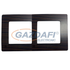 LEGRAND 397092 Niloé kettes keret, sötét fa dekor villanyszerelés