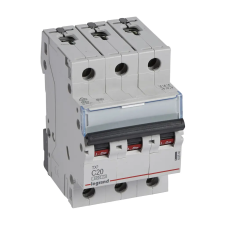 LEGRAND 403546 TX3 kismegszakító 3P C20 6000A/6kA BIC villanyszerelés