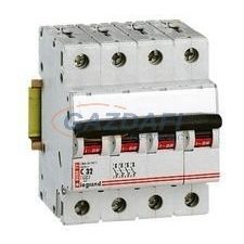 LEGRAND 403553 TX3 kismegszakító 4P C0,5 6000A/6kA BIC villanyszerelés