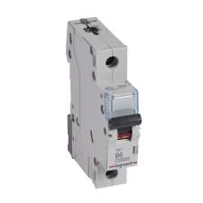 LEGRAND 404081 TX3 Kismegszakító. 1P, 6A, B karakterisztika, 10kA villanyszerelés