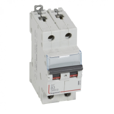 LEGRAND 407504 DX3 Kismegszakító. 2P, 3A, B karakterisztika, 6kA villanyszerelés
