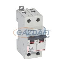 LEGRAND 407513 DX3 kismegszakító 2P B40 6000A/10kA villanyszerelés