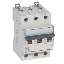 LEGRAND 407566 DX3 Kismegszakító. 3P, 50A, B karakterisztika, 6kA villanyszerelés