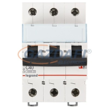 LEGRAND 407863 DX3 kismegszakító 3P C40 6000A/10kA villanyszerelés