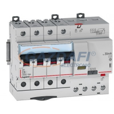 LEGRAND 407924 DX3 kismegszakító 4P C6 6000A/10kA villanyszerelés