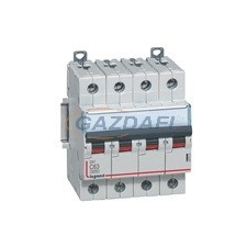 LEGRAND 409537 DX3 kismegszakító 4P D40 10000A / 16 kA villanyszerelés